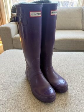 Hunter Original Gloss Rain Boot - Purple
